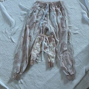 Little Bipsy pink tie dye mom & me set